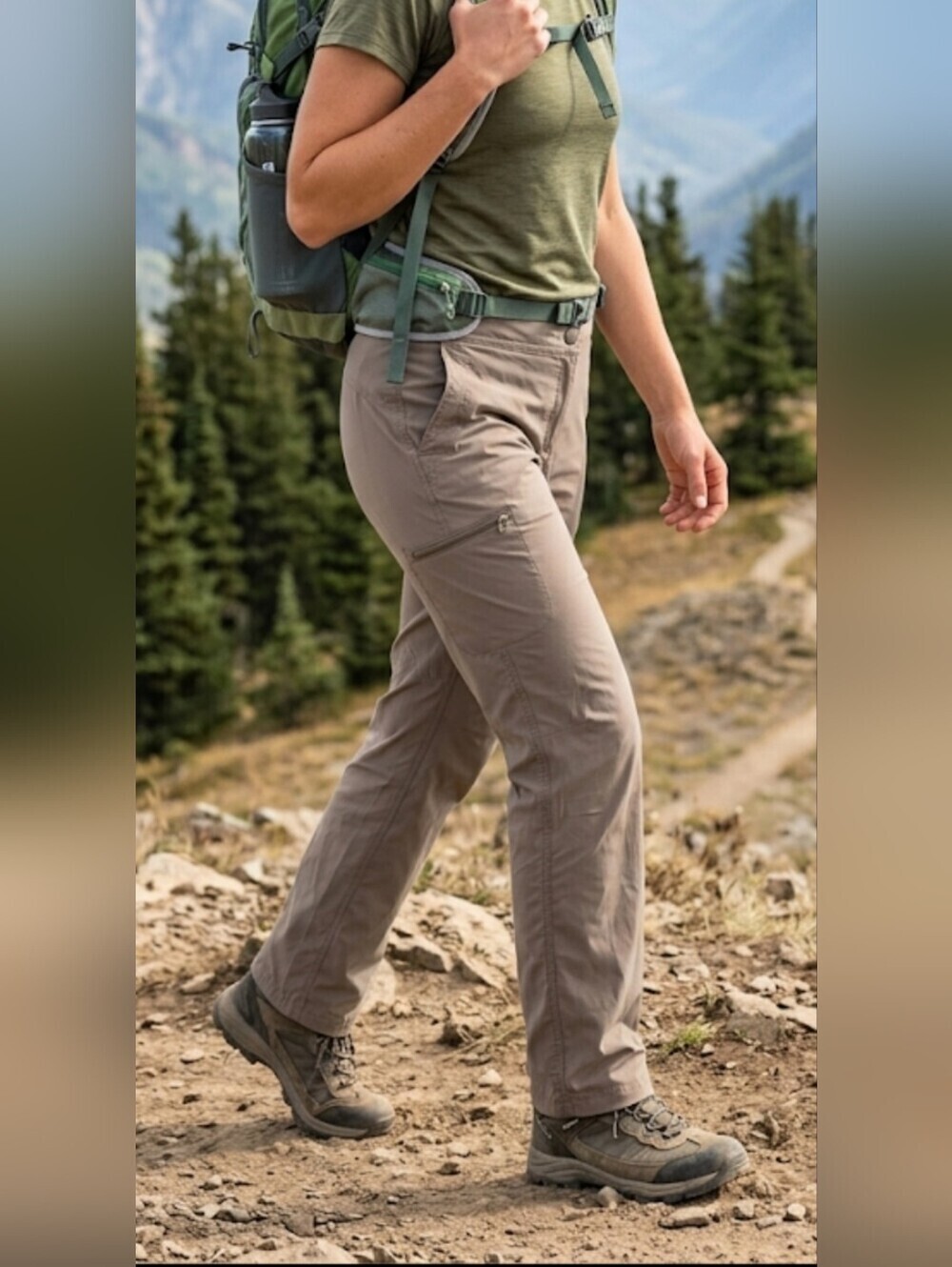 L.L. Bean Women's Gray Hiking Pants Sz 14